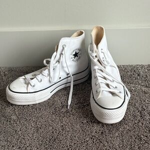 Converse All Star White Canvas High-Tops